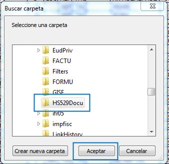 Buscar carpeta de documentos