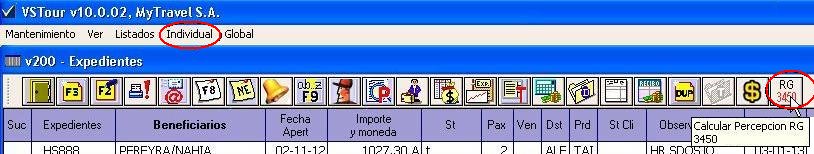 boton 3450 en la botonera de la lista de expedientes